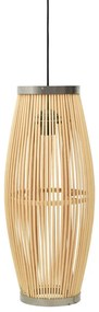 vidaXL Candeeiro suspenso oval 40 W 21x50 cm E27 salgueiro