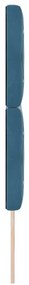 Cabeceira de Veludo Losangos com cabeceira Azul Escuro 144 cm Veludo