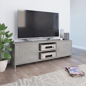 vidaXL Móvel de TV 120x30x37,5 cm contraplacado cinzento cimento