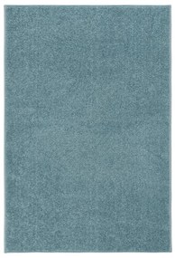Tapete de pelo curto 160x230 cm azul