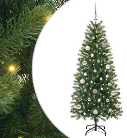 vidaXL Árvore de Natal Artificial com 150 LEDs Verde 150 cm PE e PVC