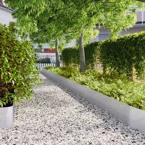 vidaXL Bordas de relvado 20 unid 25x103 cm aço galvanizado