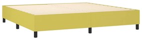 Estrutura de cama sem colchão 200x200 cm tecido verde