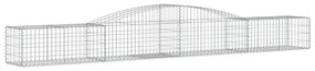 Cestos gabião arqueados 10 pcs 400x50x40/60cm ferro galvanizado