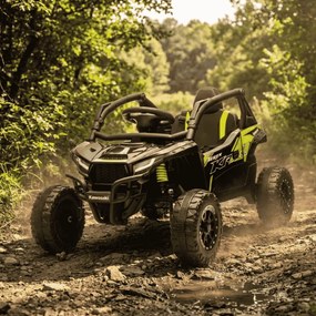 Buggy elétrico para Crianças Kawasaki 24V 4x4 TERYX KRX1000 Preto