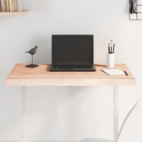 vidaXL Tampo de mesa c/ bordas vivas carvalho maciço não tratado