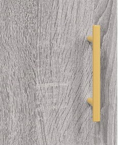 Armário alto derivados de madeira 69,5x31x115cm cinza sonoma