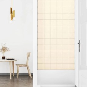 Painel de parede 12 pcs 90x15 cm veludo 1,62 m² cor creme