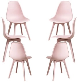 Pack 6 Cadeiras Kelen Suprym - Rosa