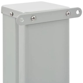 Toldo lateral retrátil para pátio 160x300 cm cinzento