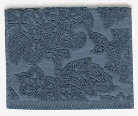 30x50 cm - Toalha de banho jacquard - 550 gr/m2 - 100% algodão: 1 Toalha 30x50 cm  Azul petróleo