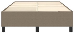 Estrutura cama sem colchão 120x200 cm tecido cinza-acastanhado