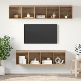 vidaXL Conjunto de móvel de TV 4 pcs carvalho artisiano