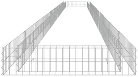 Canteiro elevado/cesto gabião 1000x100x20 cm aço galvanizado