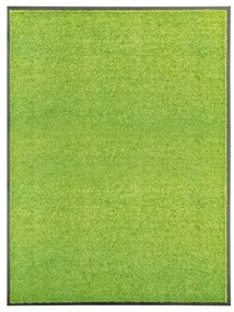 vidaXL Tapete de porta lavável 90x120 cm verde