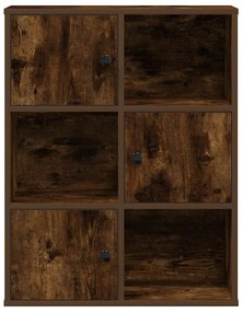 Estante 60x24x76,5 cm derivados de madeira carvalho fumado