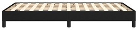 Estrutura de cama sem colchão preto 120x190 cm tecido