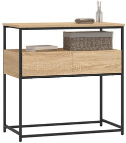 Mesa consola 75x40x75 cm derivados de madeira carvalho sonoma