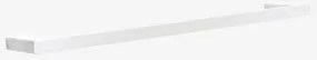 Toalheiro De Parede Com Barra ↔︎60 Cm Para Casa De Banho Em Aço Inoxidável Olvam Branco - Sklum