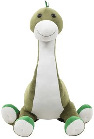 Dinossauro brontossauro de peluche verde