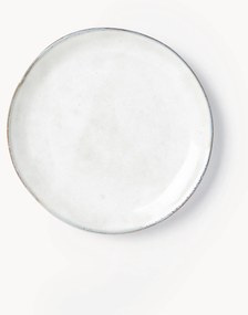 Pratos de pequeno-almoço artesanais Nordic Sand,, conjunto de 4