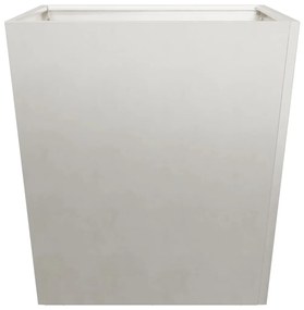 Vaso/floreira de jardim 2 pcs 50x50x50 cm aço inoxidável