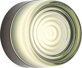 Candeeiro de Parede Design Preto com Vidro Verde Claro IP44 - Michele