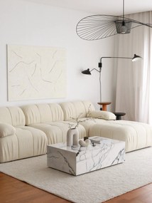 Sofá de Canto Soli – Branco – 267x74x149 cm