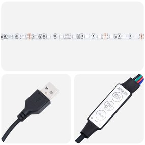 Armário de Espelho LED para Casa de Banho vidaXL Preto Carvalho 60x12x