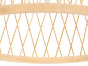 Candeeiro suspenso rural para exterior rattan 40x55 cm - Calamus Rústico