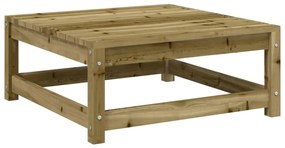 9 pcs conjunto sofás de jardim c/ almofadões pinho impregnado