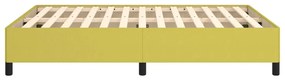 Estrutura de cama sem colchão 140x190 cm tecido verde