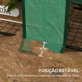 Estufa de Jardim de 3 Níveis Estufa de Terraço com Prateleiras Teto In