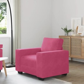 vidaXL Poltrona 60 cm veludo vermelho-tinto