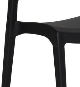 Cadeiras de jardim 2 pcs polipropileno antracite