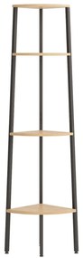 Unidade 4 prat. de canto 45,5x31,5x150 cm castanho-claro/preto