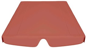 Toldo suplente p/ baloiço de jardim 150/130x105/70 cm terracota