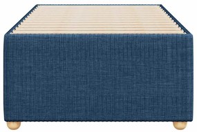 Estrutura de cama sem colchão 90x190 cm tecido azul