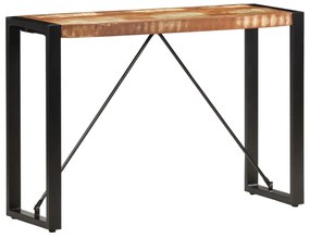 Mesa consola 110x35x76 cm madeira recuperada maciça