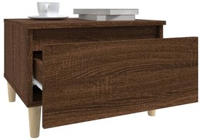 Mesa de apoio 50x46x35 cm derivados madeira carvalho castanho