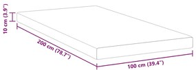 Protetores de Colchão Branco 100 x 200 cm