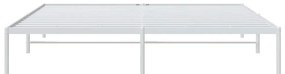 Estrutura de cama 183x213 cm metal branco