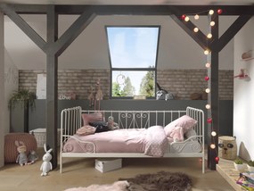 Cama infantil ALICE CAPTAIN Metal 90x200cm + Estrado Branca