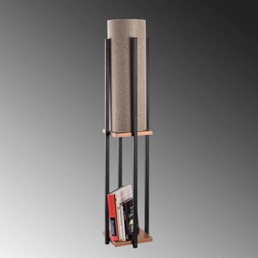 Candeeiro de Pé 7128 – Preto e Cobre – 25 x 25 x 130 cm