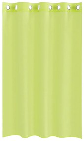 Cortinas de voile com ilhós 2 pcs verde-maçã 140x175 cm