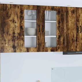 vidaXL Armário de Cozinha Kalmar Carvalho Defumado 80 x 31 x 80 cm