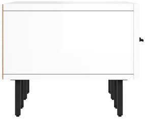 Móvel de TV 150x36x30 cm derivados de madeira branco brilhante