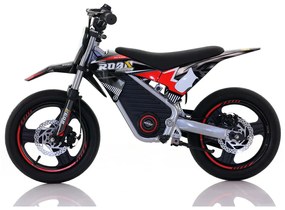 Mini moto elétrica para crianças Minicross 350W Roan MX E350 14/14" Supermotard Preta