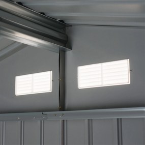 Abrigo de Jardim Exterior 4,83m² 277x195x192cm Abrigo de Jardim Metáli