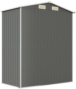 Abrigo de jardim 192x108x223 cm aço galvanizado cinzento-claro